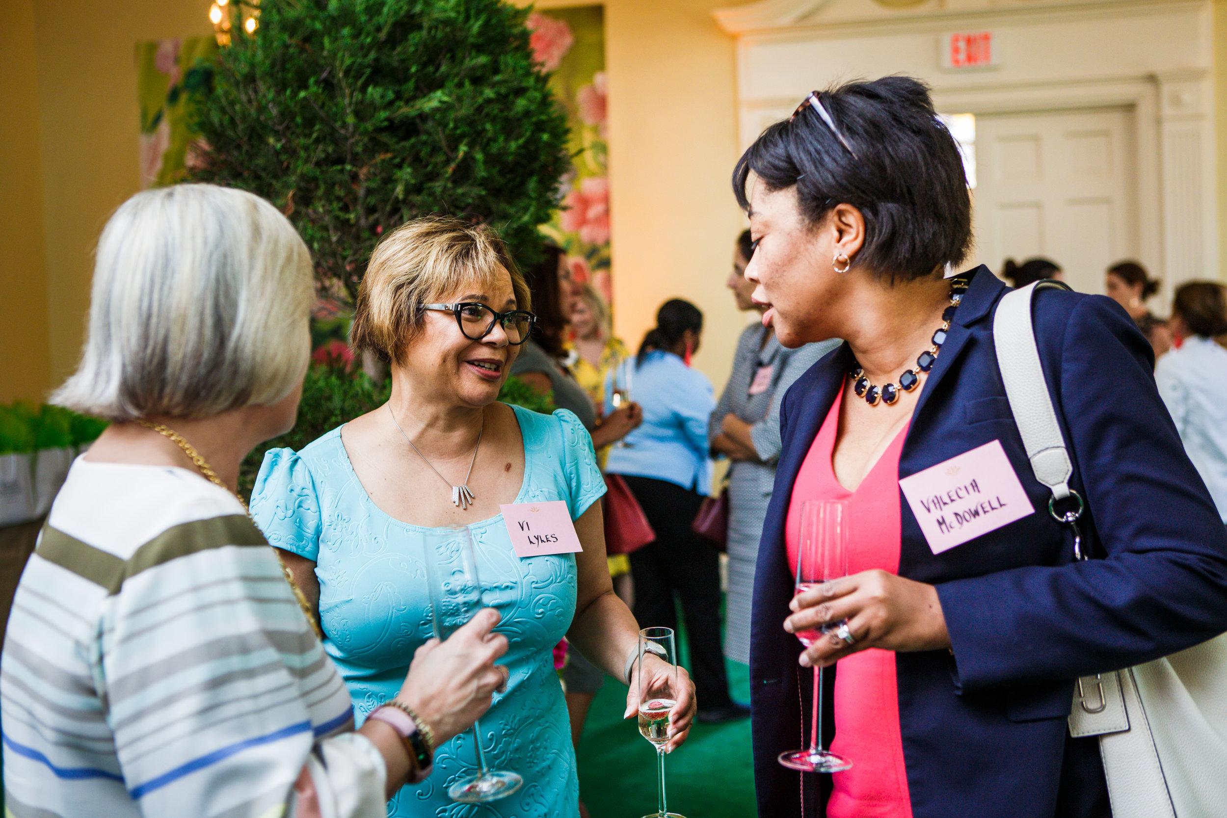  Charlotte Mayor Vi Lyles, center, was one of the hosts.  