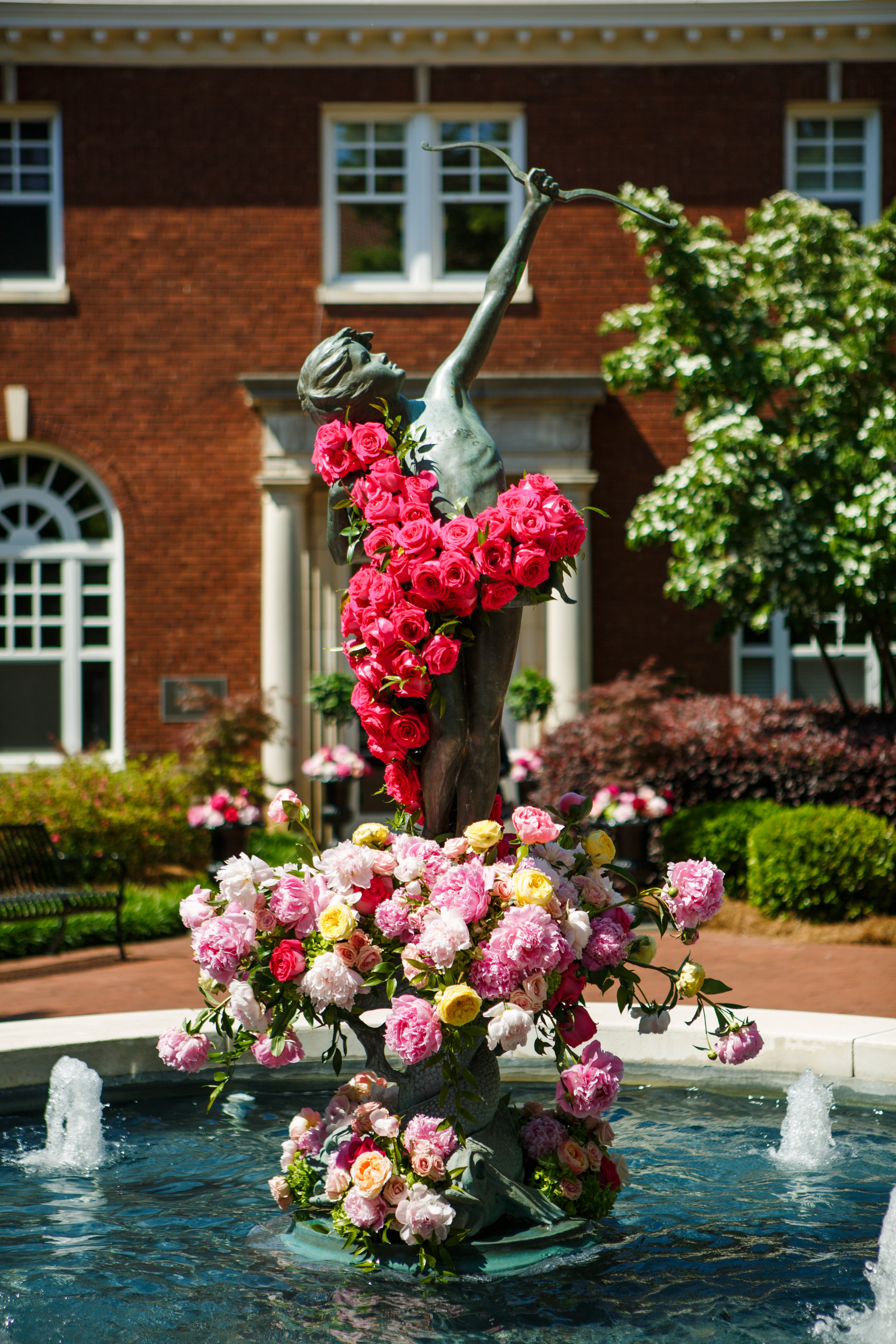  Watered Garden Florist created the stunning floral arrangements. 