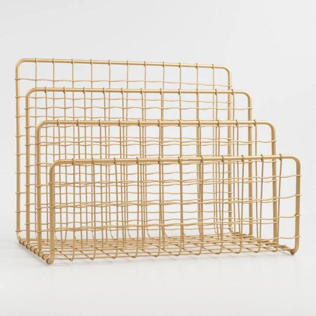 Gold Wire Antonia File Holder, $19.99. World Market