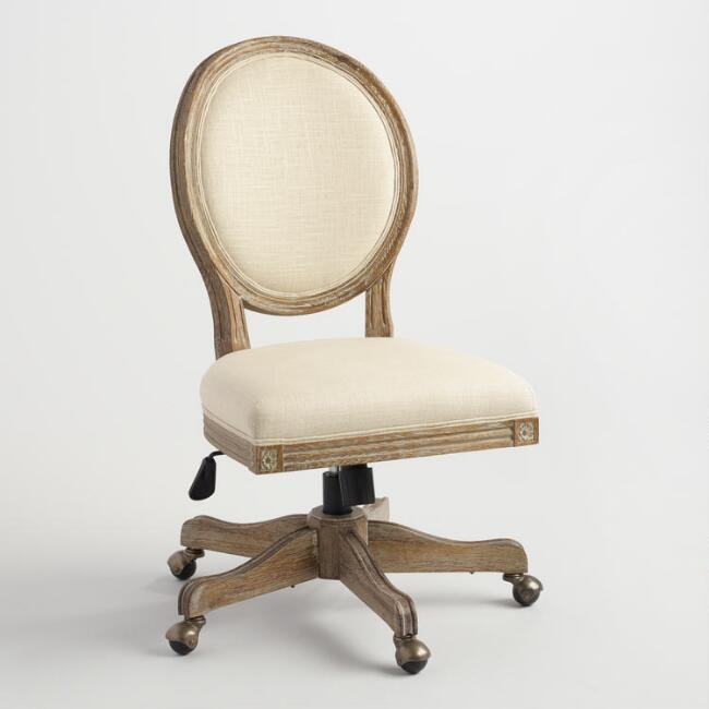  Natural Line Paige Round Back Office Chair, $319.99. World Market 
