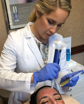 Microneedling with PRP helps you produce collagen and elastin - the key to youthful skin.