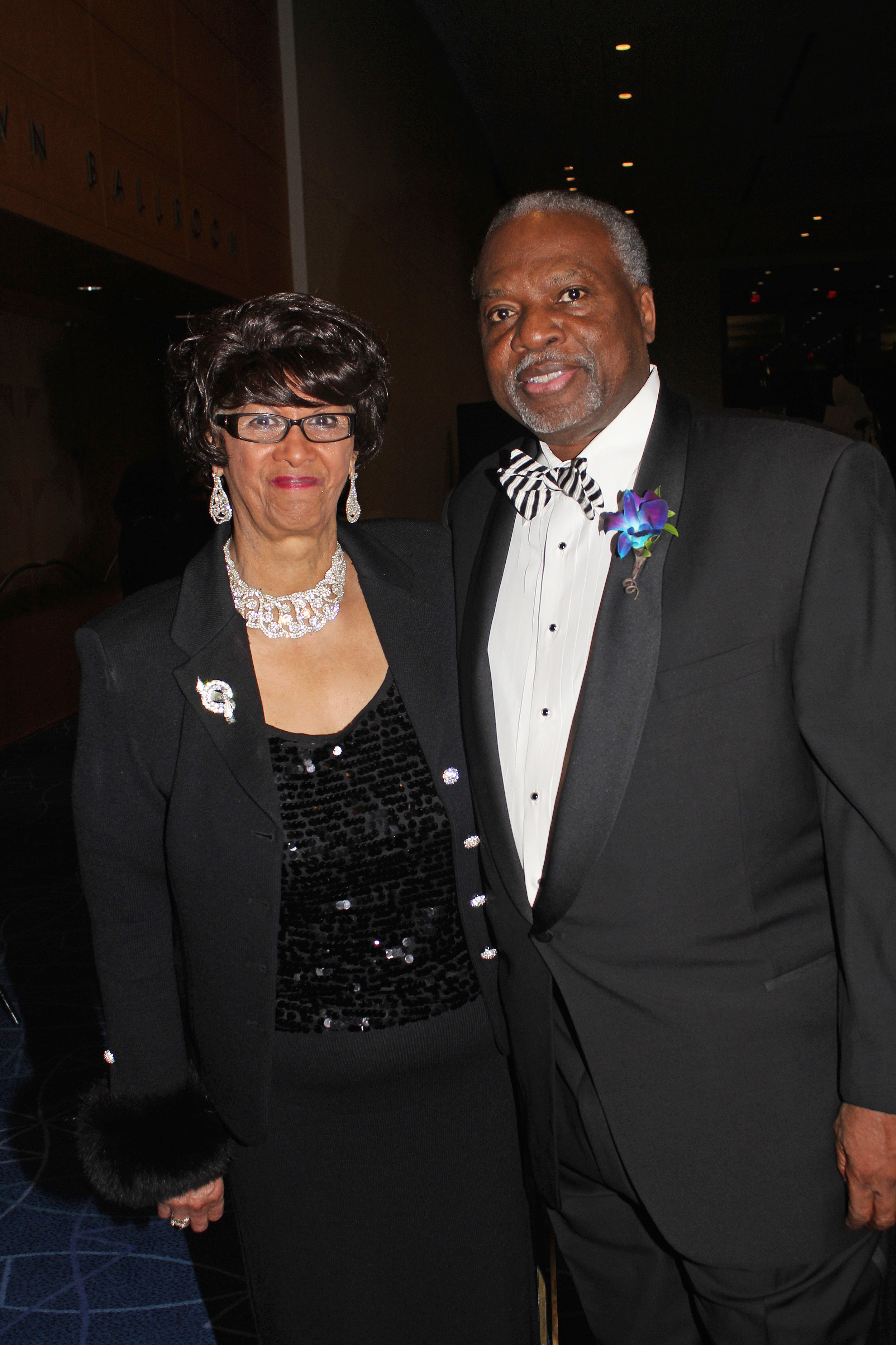  Honoree Dorothy Counts-Scoggins with Gantt Center President &amp; CEO David Taylor.  