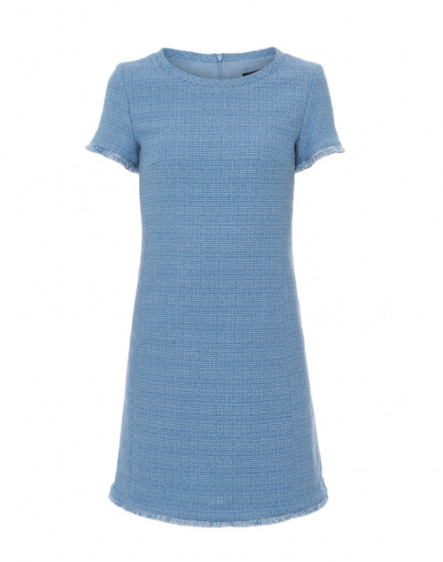   A two-piece tweed set that works beautifully on its own or when paired with other pieces.  Max Mara Zurigo Sky Blue Cotton Tweed Dress, $425. 