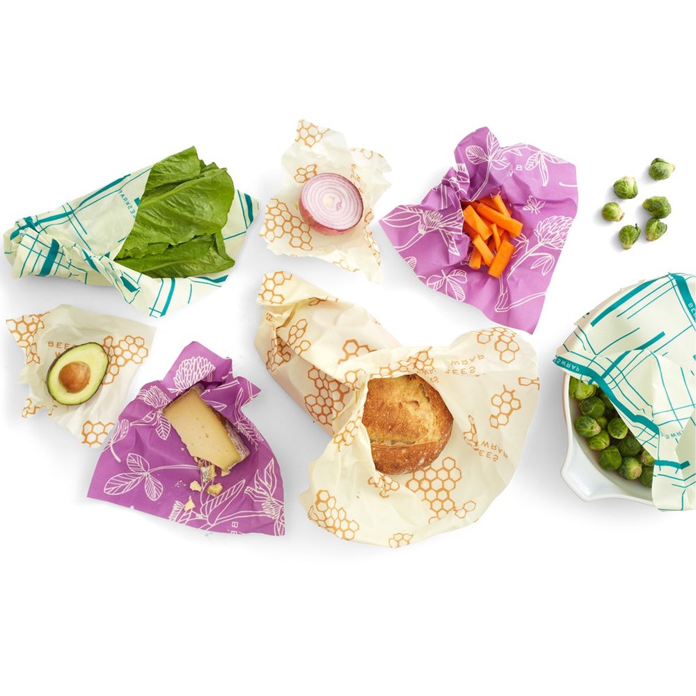  Bee’s Wrap reusable food wraps are handmade in Vermont of cotton with beeswax, jojoba oil and tree resin. $18-$21.   beeswrap.com  . 