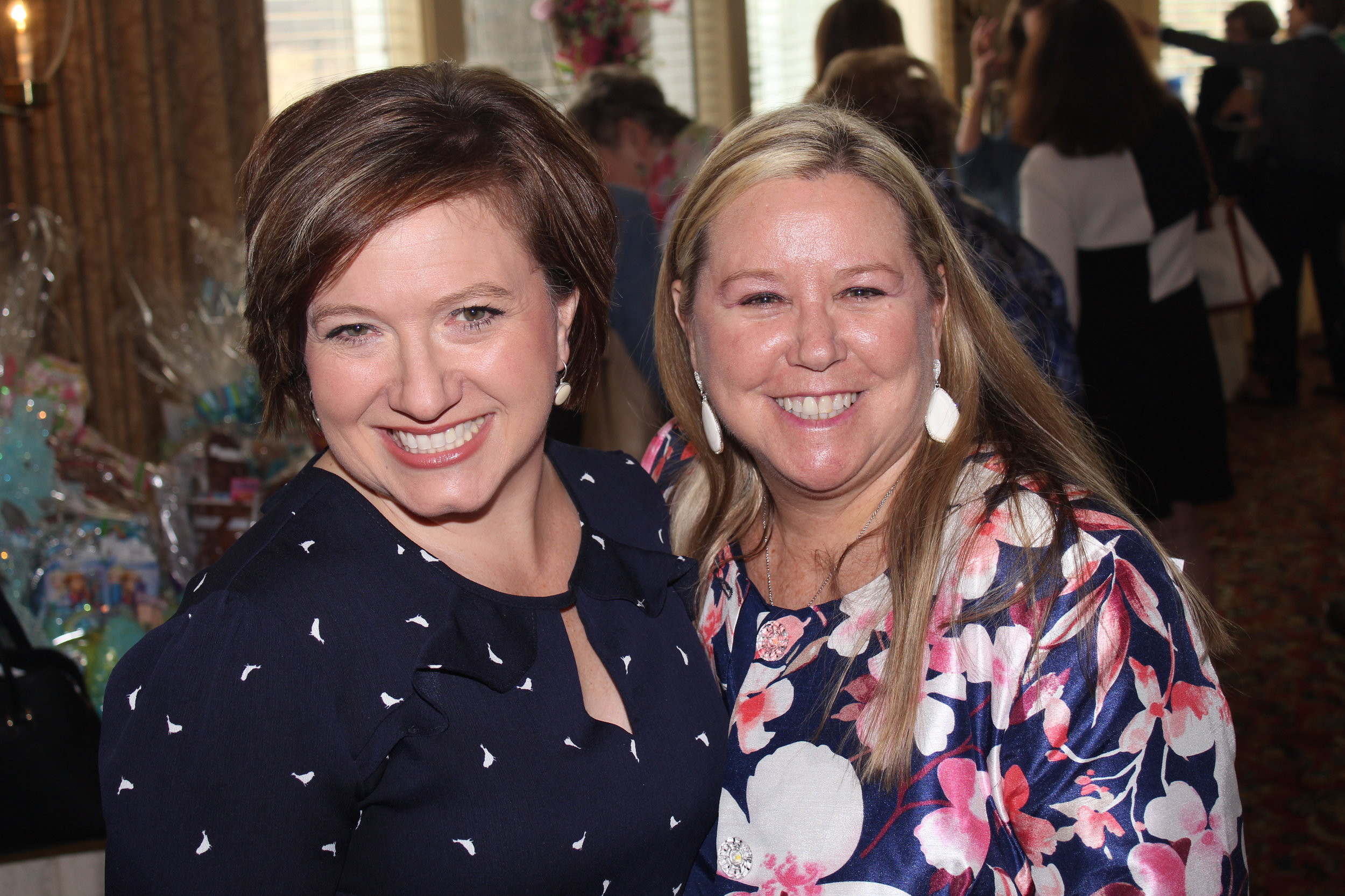  Emcee Kristen Miranda of WBTV and Charity League Fundraising Chair Tina Spencer 