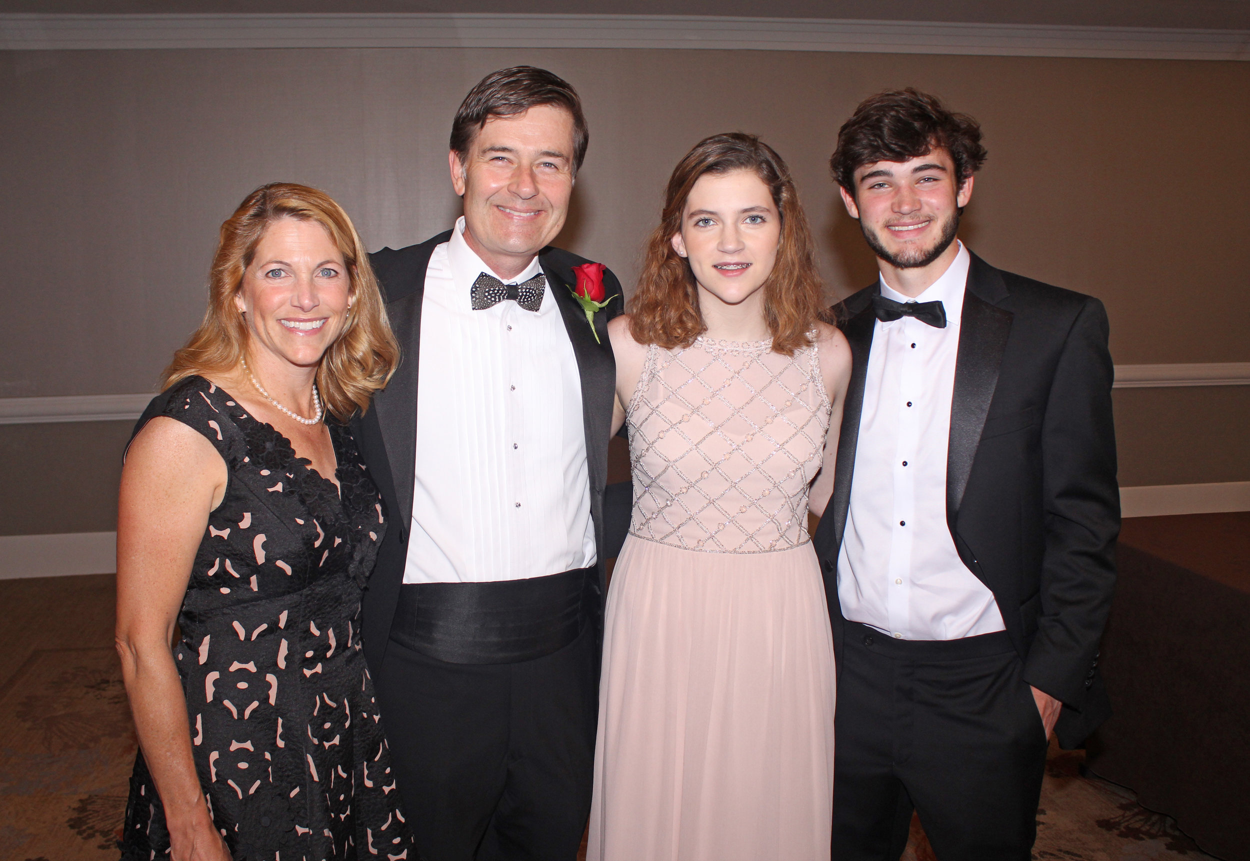  Father of the Year Michael Smith with his wife and children.  