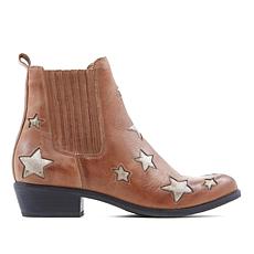  Star Leather Pull-On Boot in Saddle, $119. Also available in Black and Navy. 