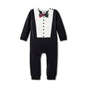 Harajuku Mini Baby Boys' Long Sleeve Crewneck Tuxedo Bodysuit, $16.