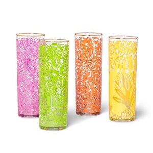  Lilly Pulitzer Set of Four Cocktail Glasses, $30. 