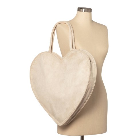  Erin Fetherston Heart Shaped Tote Handbag in Tan (also available in Red), $30. 