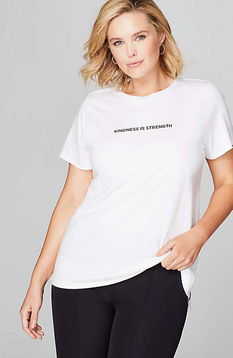  Kindness Is Strength Compassion Fund Tee, $49. 