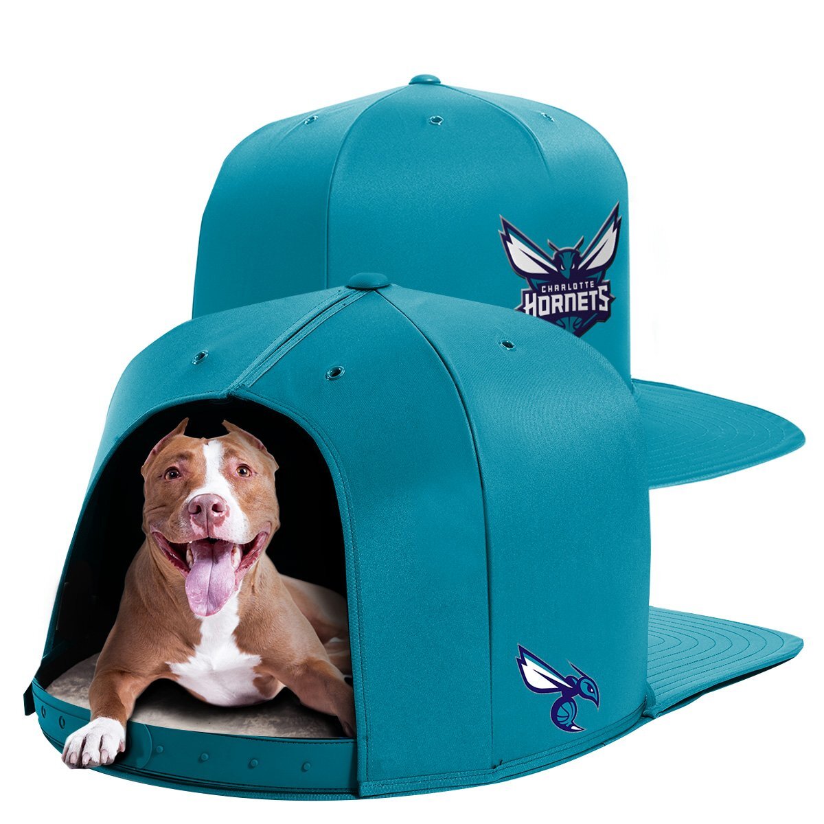   NAP CAP: Sports fans and pet lovers can unite over these sports hat dog beds made for small, medium and large dogs. You can choose from officially licensed designs from NBA, MLB, NHL and collegiate teams. $49.99-$119.99.    napcap.com.   