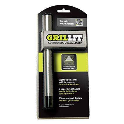   GRIL-LIT: Designed by Bolt Group, an innovative design firm based in Charlotte, this compact grill light takes the guess work out of cooking in the dark. It automatically turns on whenever the grill lid is open, then shuts off when it’s closed. $20