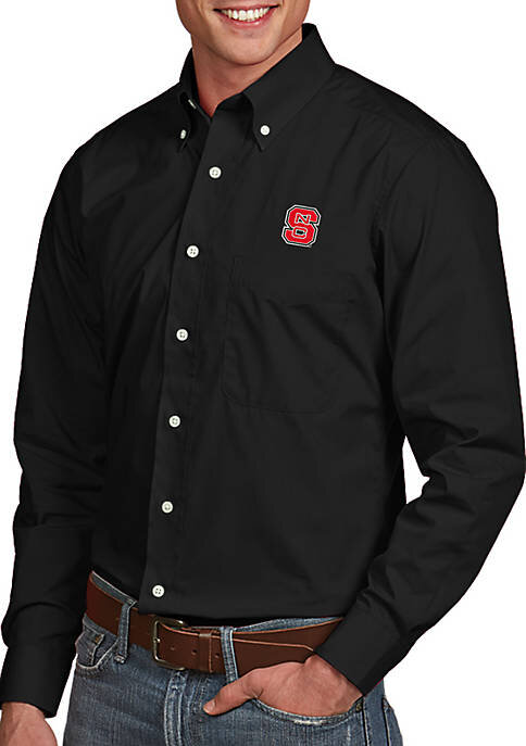   MEN’S SPORTS TEAM BUTTON DOWN SHIRT: He can support his favorite college or professional team on game day or any day with this woven shirt. $84.50. belk.com.  