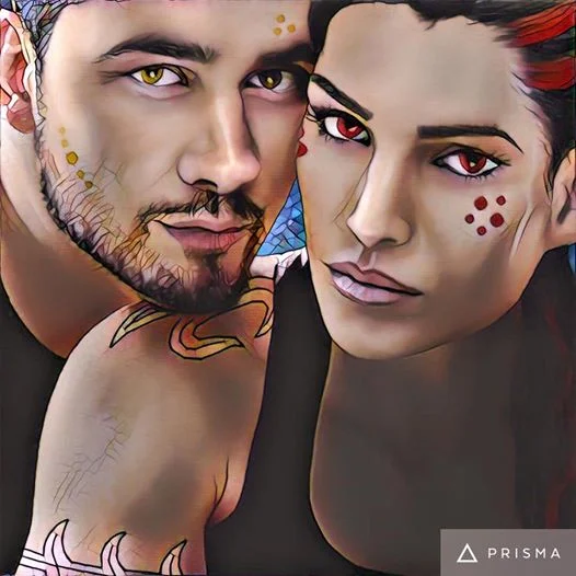 Recent ariva artwork with the 'mosaic' prisma filter applied. look at these cuties.