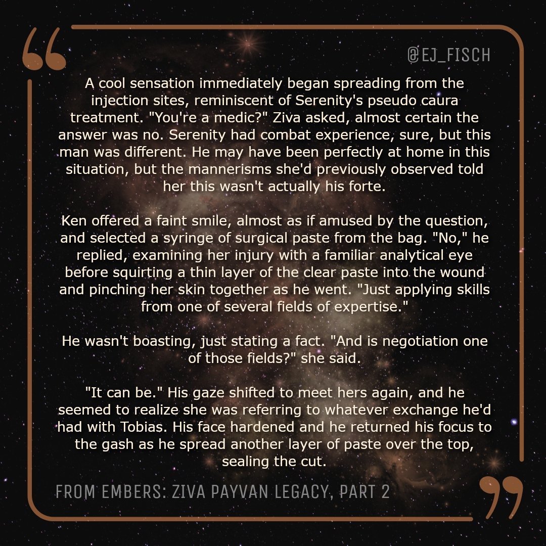 Another Ken appreciation post from the main series. We love our sneaky multi-talented guy.

Ken stars in Tools of the Trade, a prequel novella coming July 1. Preorder today!

#bookexcerpt #bookquotes #indiebooks #scifi #booksofınstagram