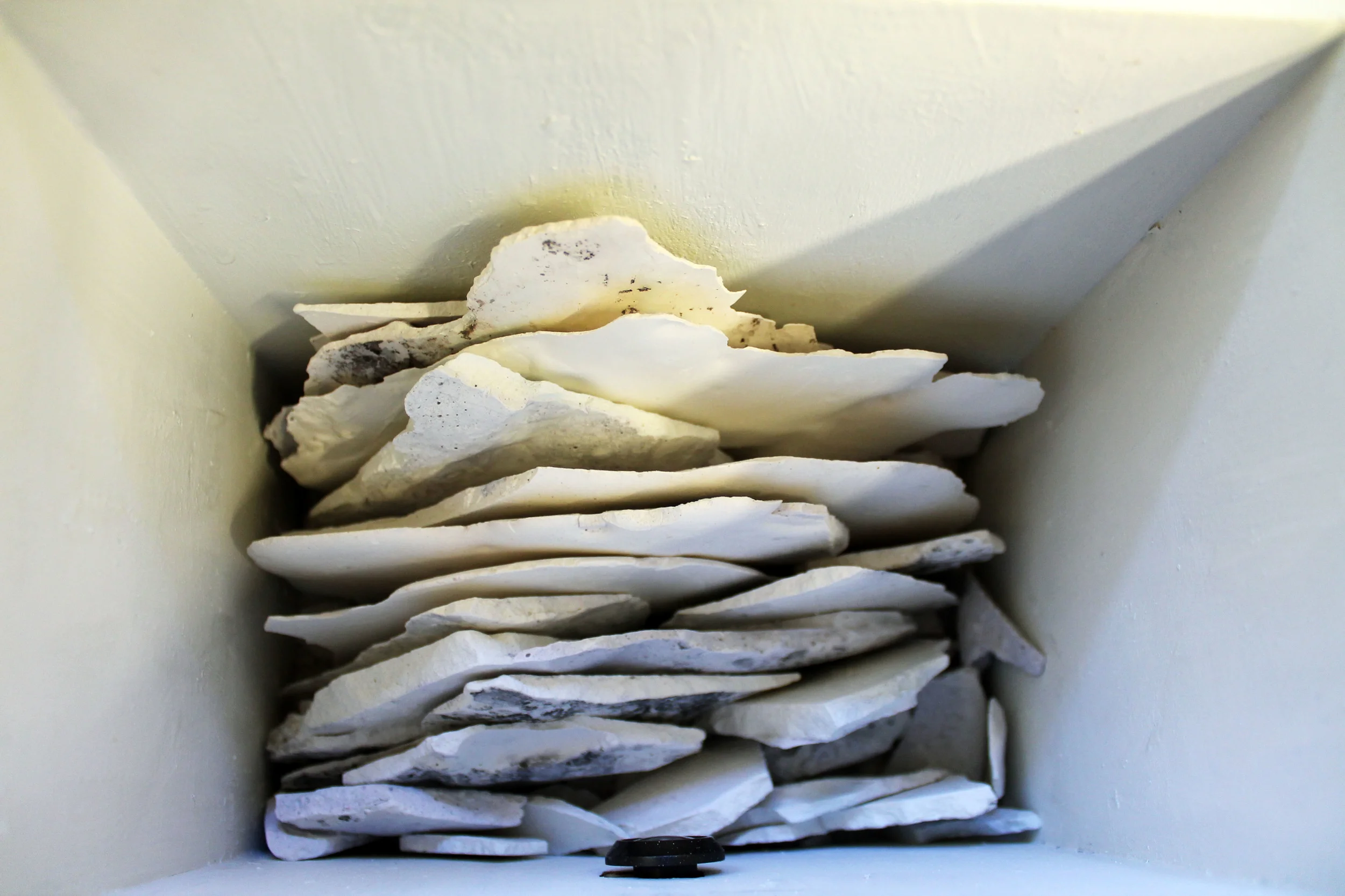 Interior view of the boxes. 