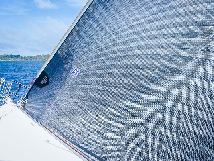 Racing Titanium Genoa close up.