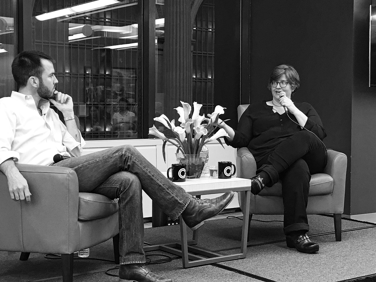 Matt Harrigan, co-founder of Grand Central Tech, interviews Cathy O'Neil, author of Weapons of Math Destruction