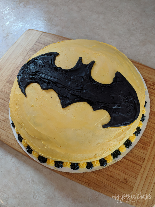  homemade batman cake 