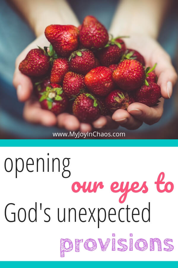  Opening our eyes to God’s unexpected provisions 
