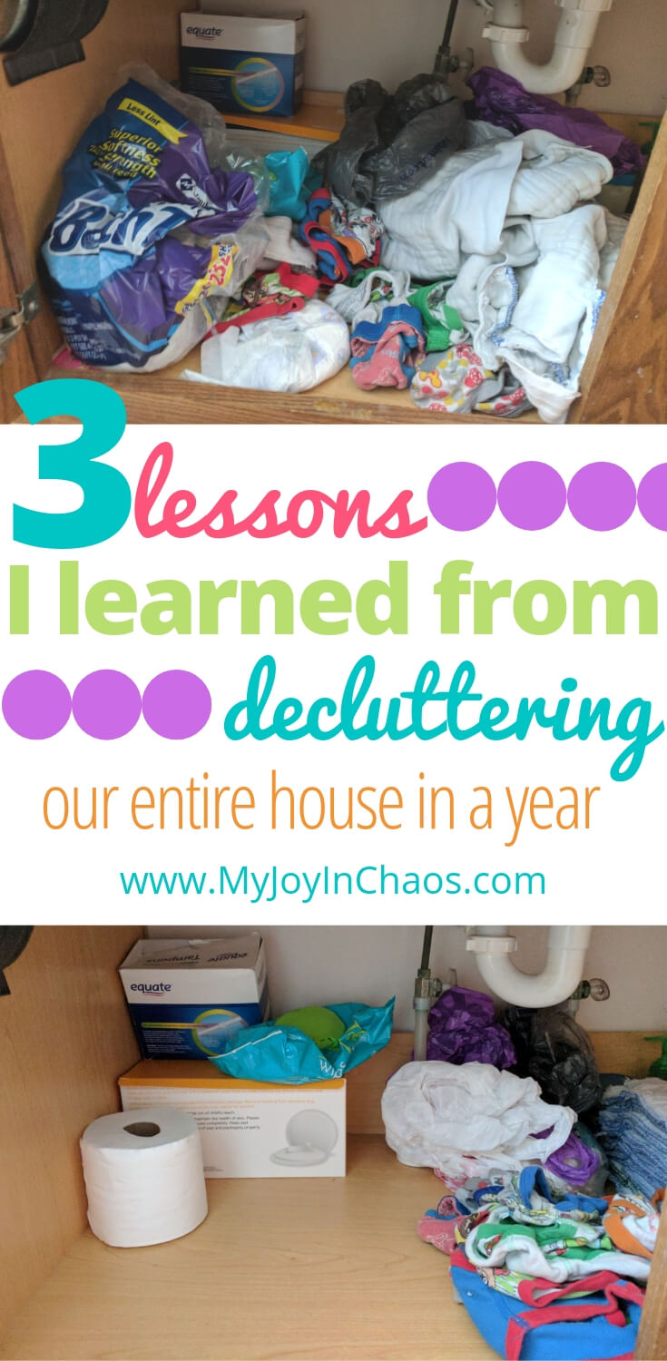  I decluttered our entire home in one year - what did I learn? Discover why clutter happens and how to fight it off before it becomes overwhelming. 
