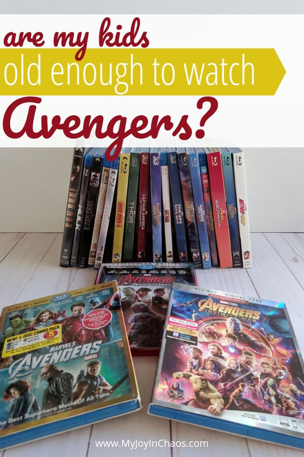  Are my kids old enough to watch Avengers? How do I know if my child is ready to watch avengers? These are the reasons why we are waiting to show our kids the Marvel Movies included in the Marvel Cinematic Universe. 