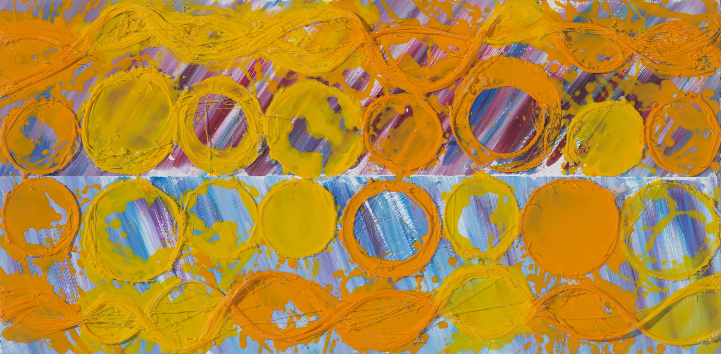 Falsity in every truth - 22" x 46" - Wax, Fiber Optic, Wood Panel