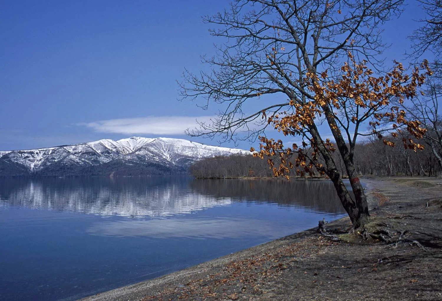 Toyako Lake in Hokkaido, Japan