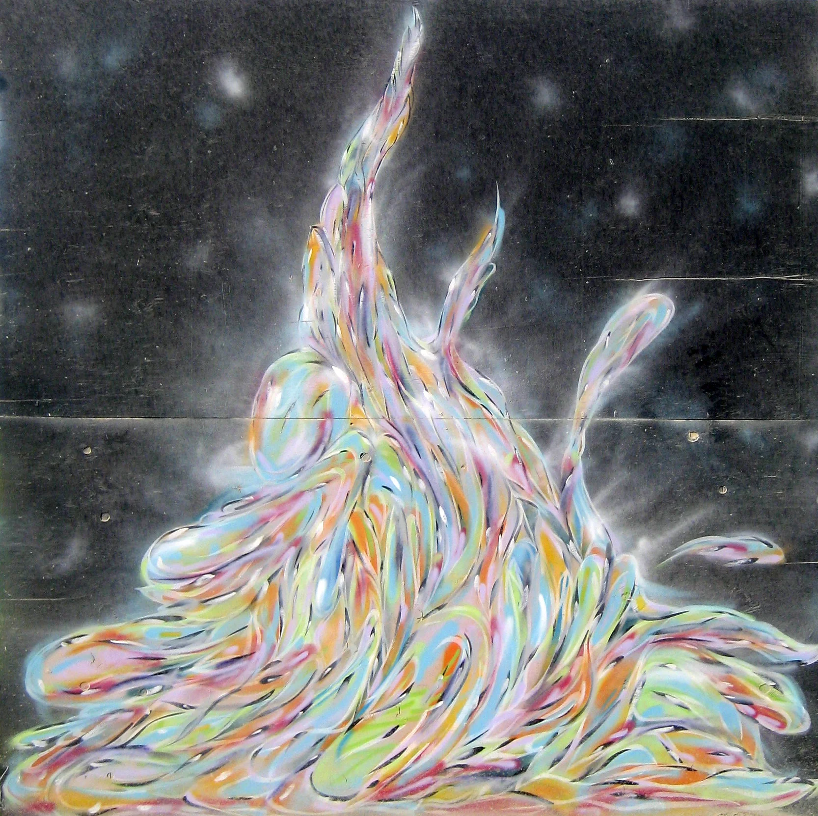  I was invited to Black Rock City in 2013 as a featured artist to create a piece on the walls that surround Burning Man's Center Camp.&nbsp;