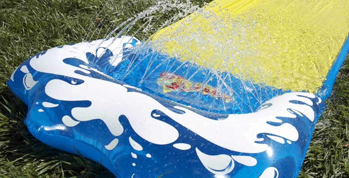 The patented Water Wall bumper on Waver rider.