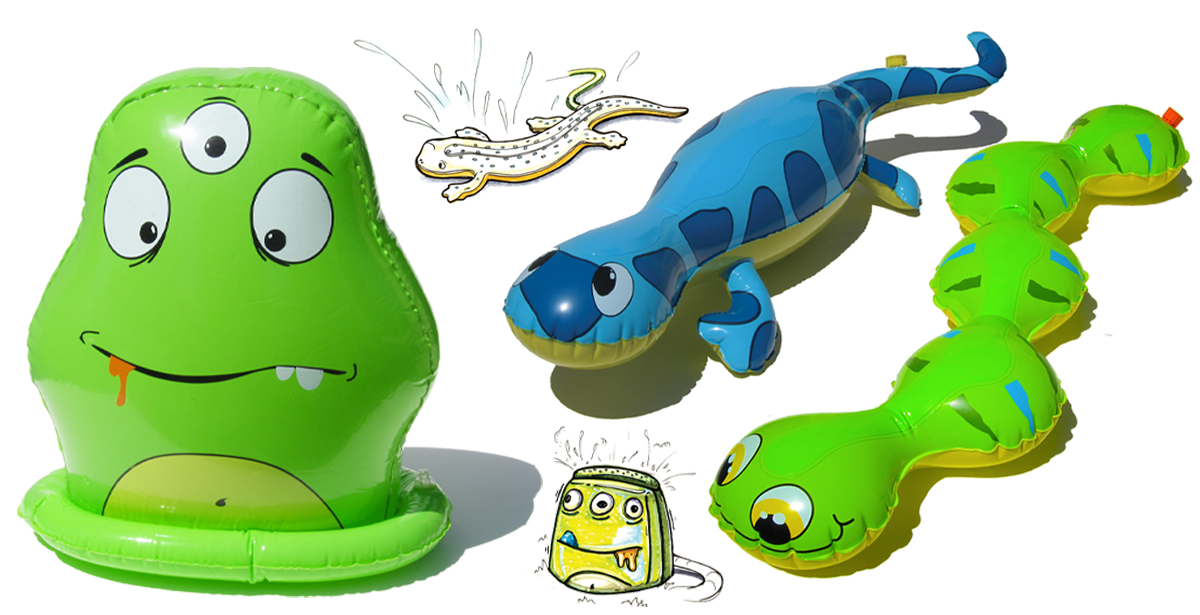 This series of Inflatable Sprinklers was a game changer for our presence at Target and Wal-Mart. Half the price and twice the fun as the previous lawn sprinklers. Also, my very first patent as lead designer at Wham-O.