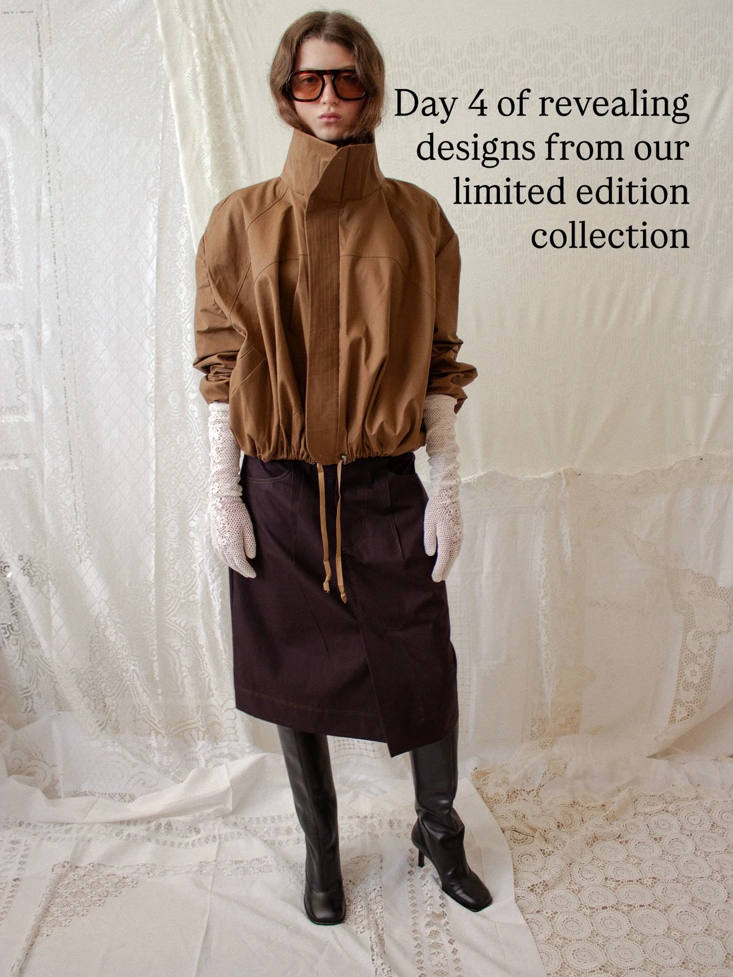 Its day 4 of revealing designs from our limited edition collection that launches in two days..

Today we are introducing you to our Canyon Jacket and Dart Skirt..