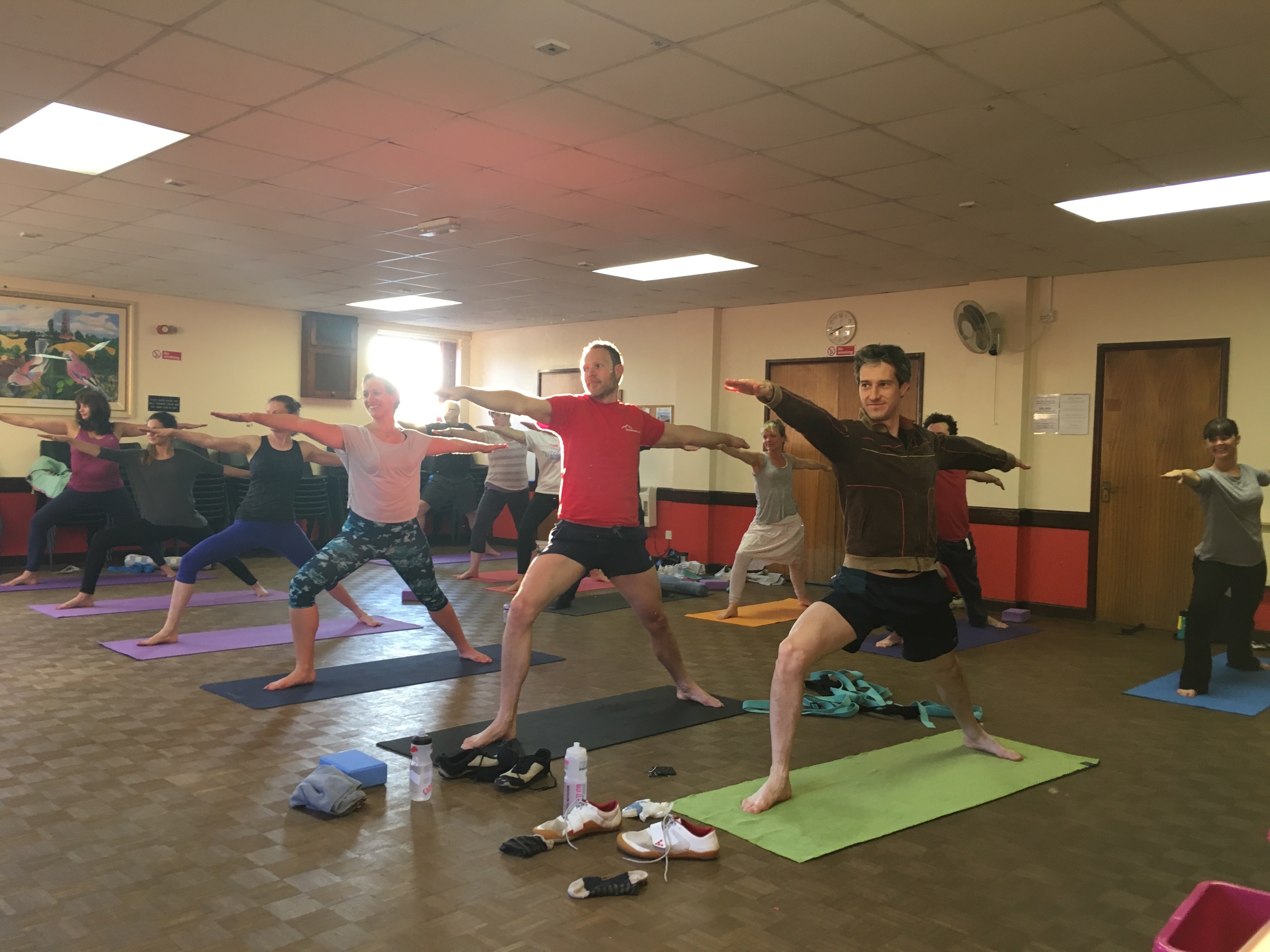 A group of super strong warriors on International day of Yoga