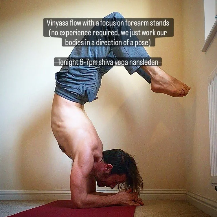 Tonight’s yoga classes
Every Wednesday I teach two classes. You’re opportunity to move and grow stronger in your own body at your own pace and in your own version of the poses. 
At the same time the slow gentle class give you a chance t