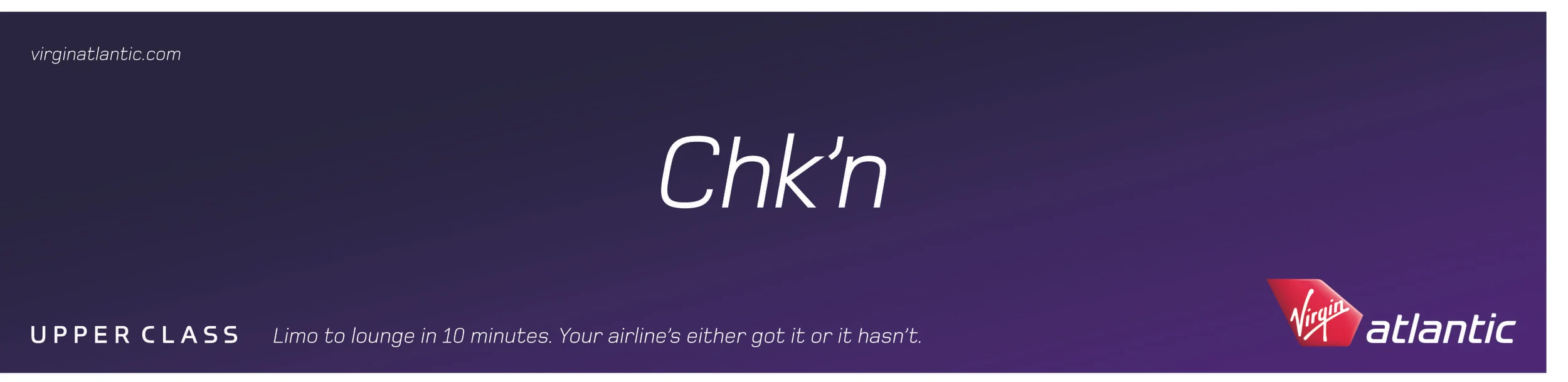VIrgin Atlantic banners