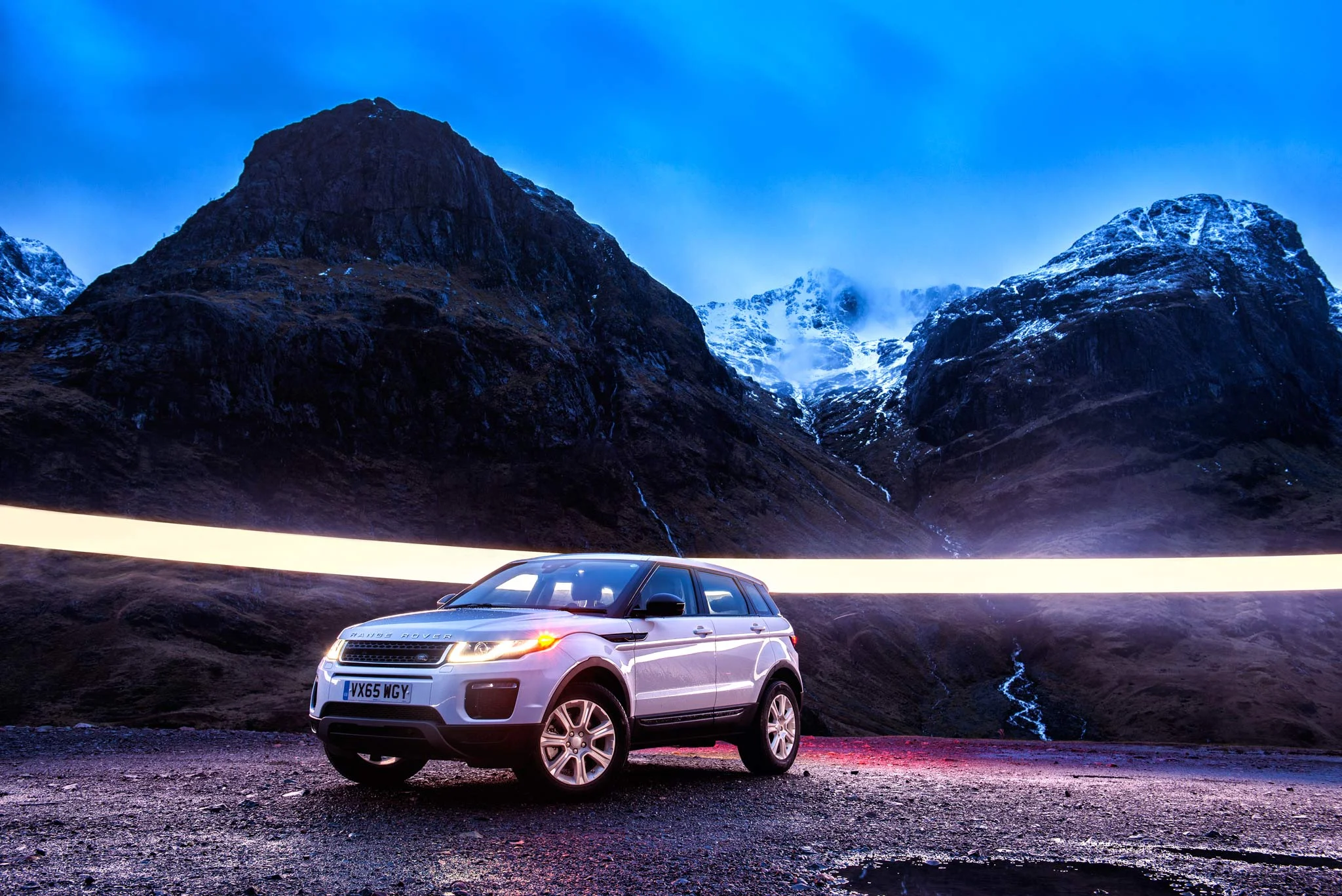 Land Rover Evoque - Glencoe. Image © Dean Wright Photography