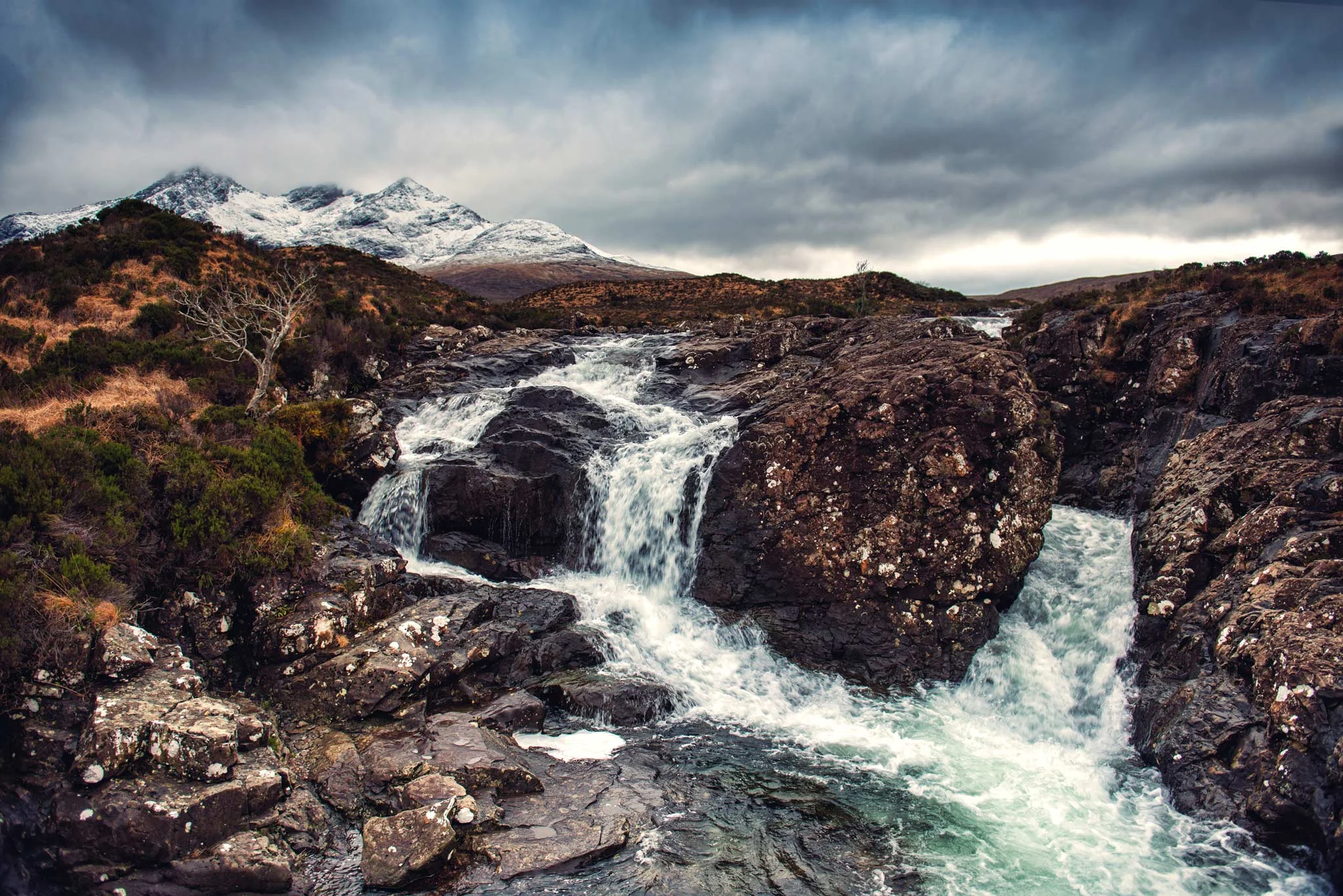 Sligachan Waterfalls - Skye. Image © Dean Wright Photography