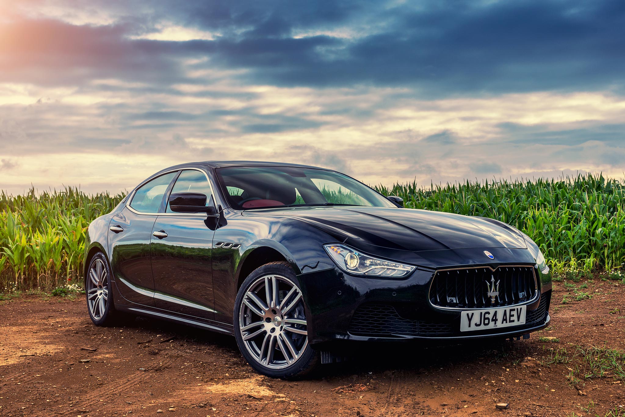 Maserati Ghibli - Maze field, Upper Tyson, Cotswolds