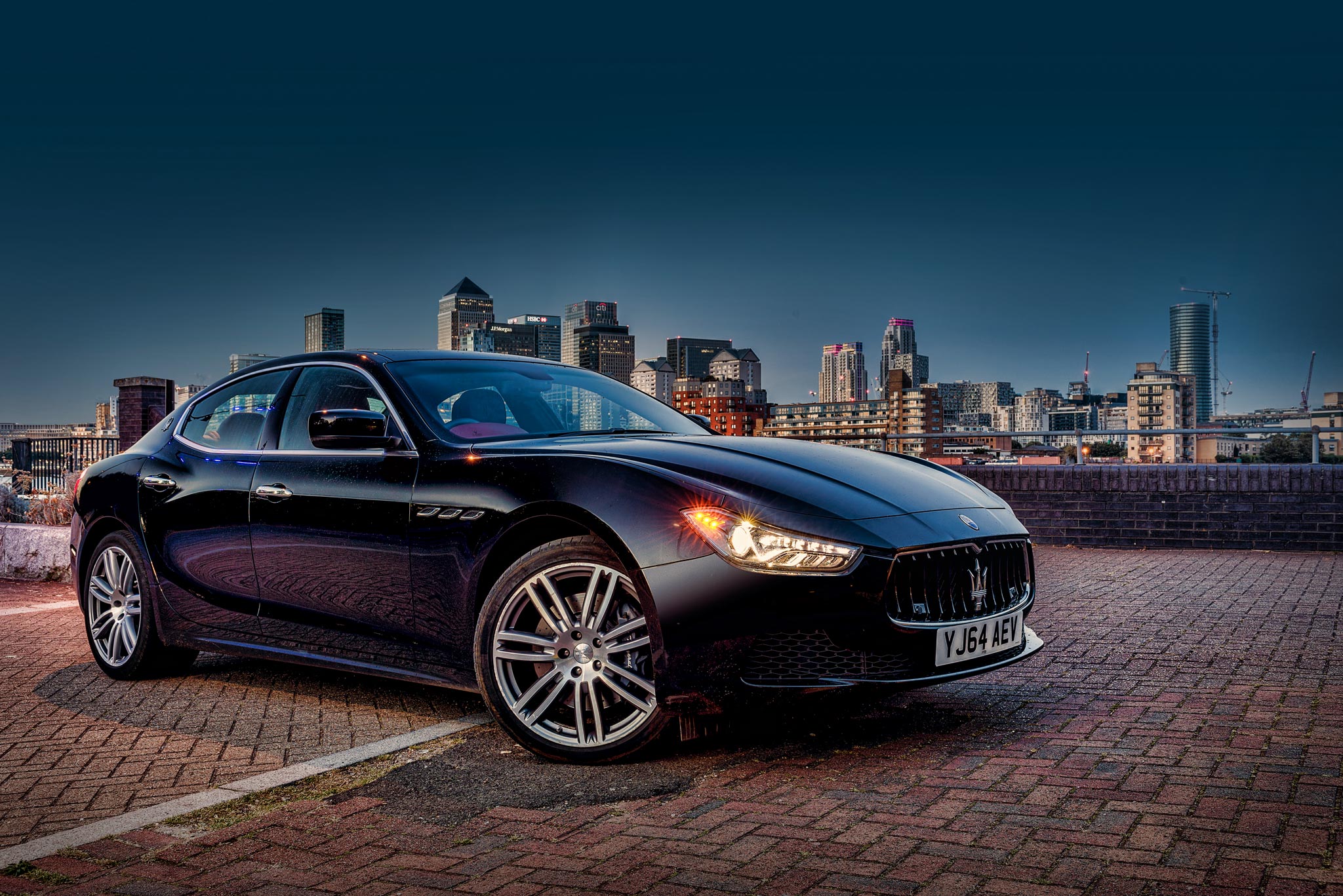 Maserati Ghibli City of London backdrop