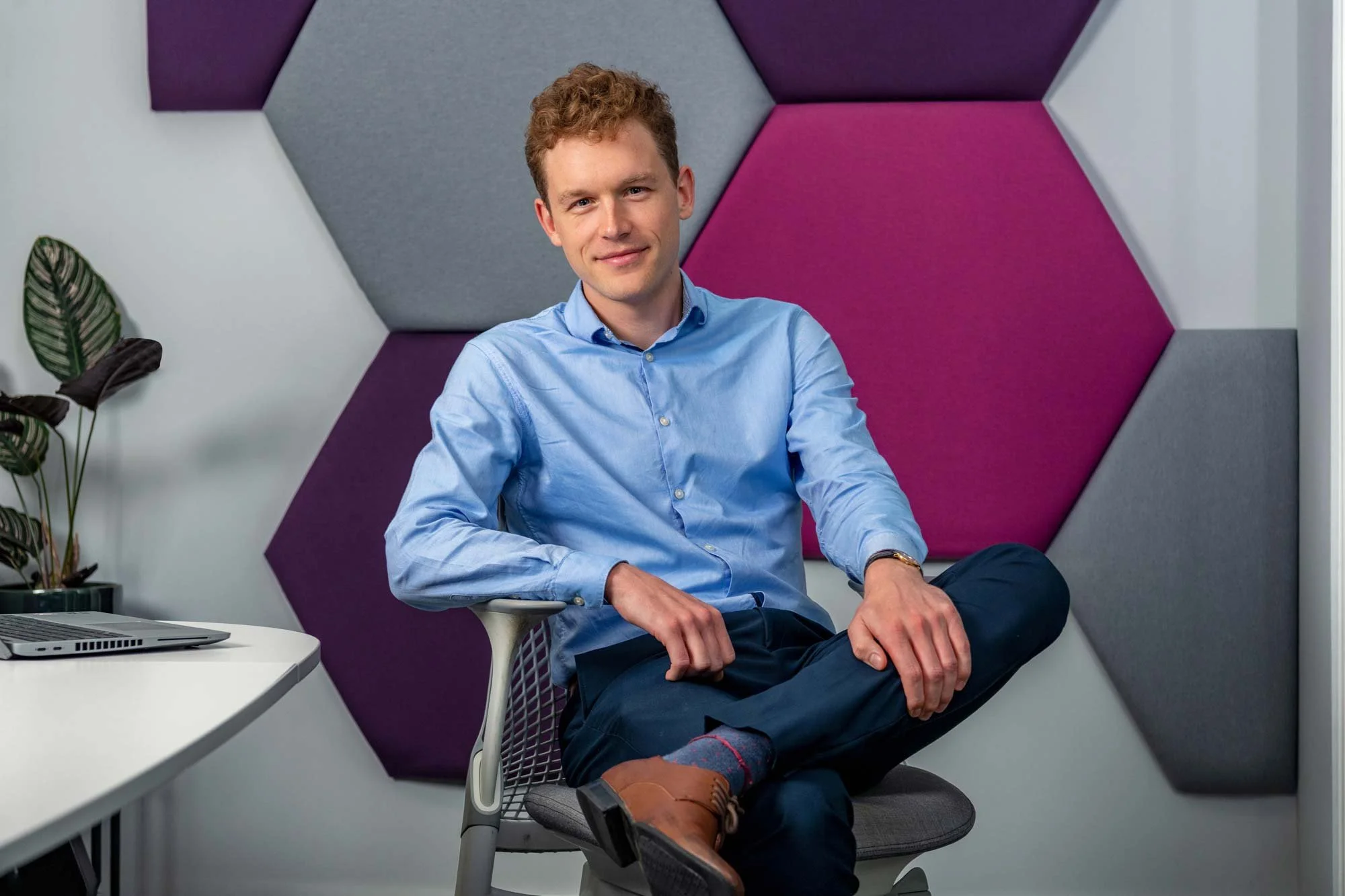 Corporate Headshot Contemporary Office London – Business Portrait Photographer London