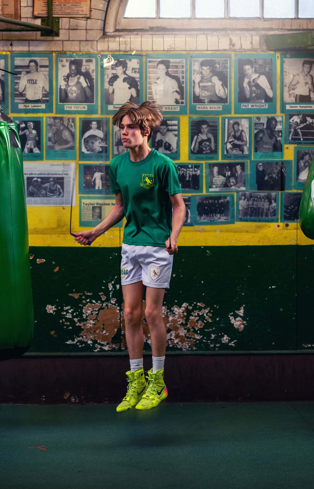 Young Boxer Training – Gym Portrait