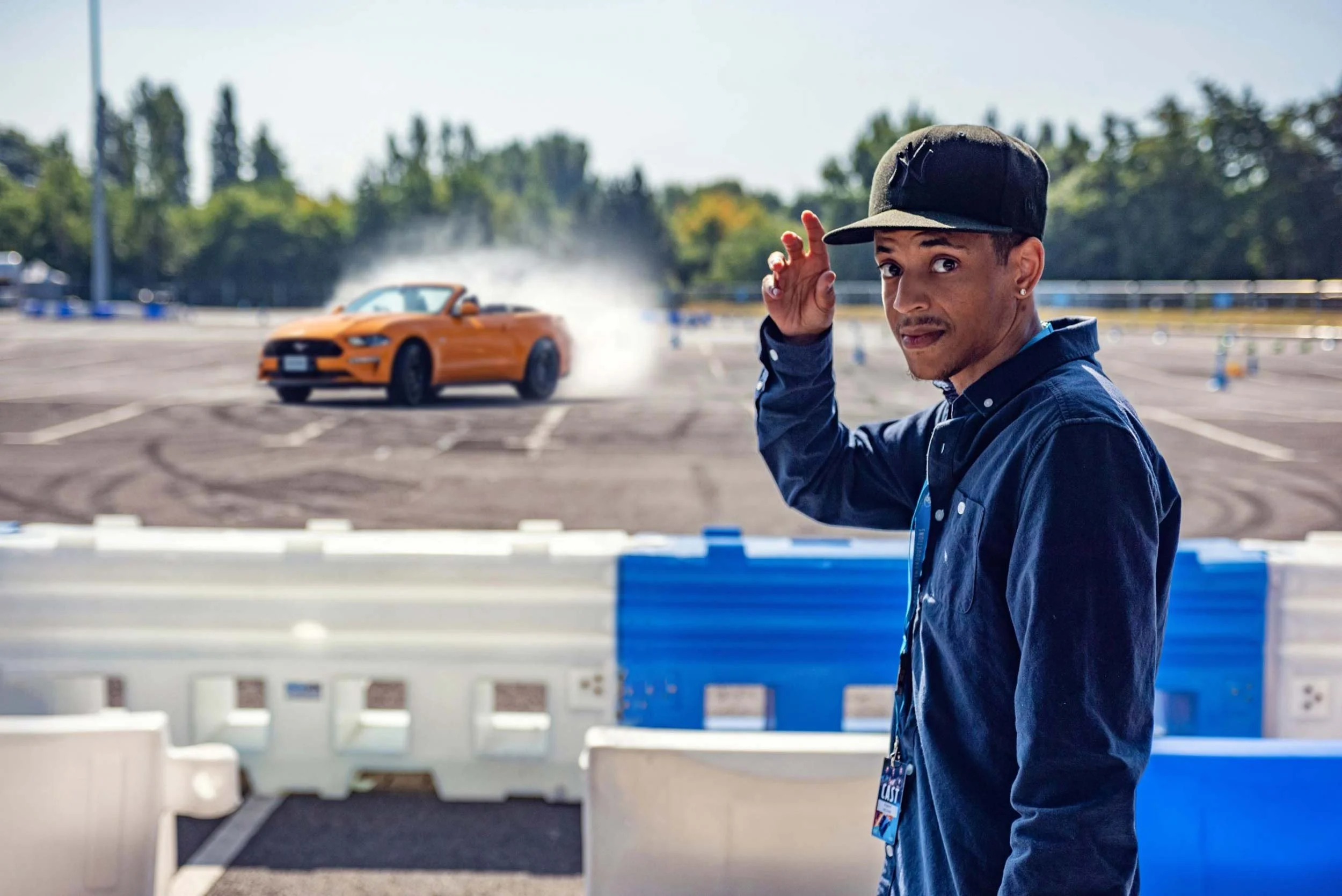 Ford Mustang Burnout at Track Event – London Automotive Event Photographer