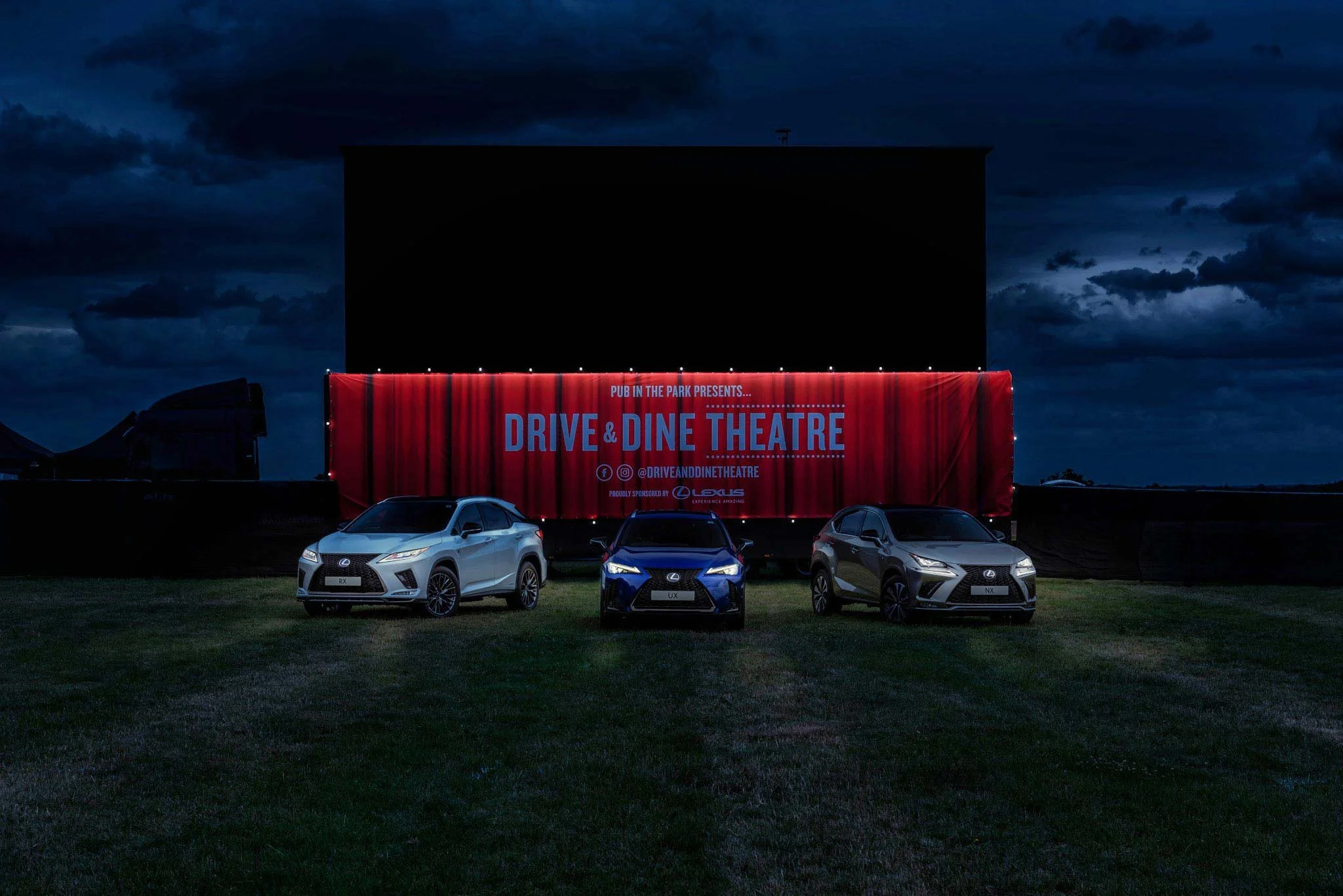 Lexus Drive & Dine Theatre at Night – London Brand Activation Photographer