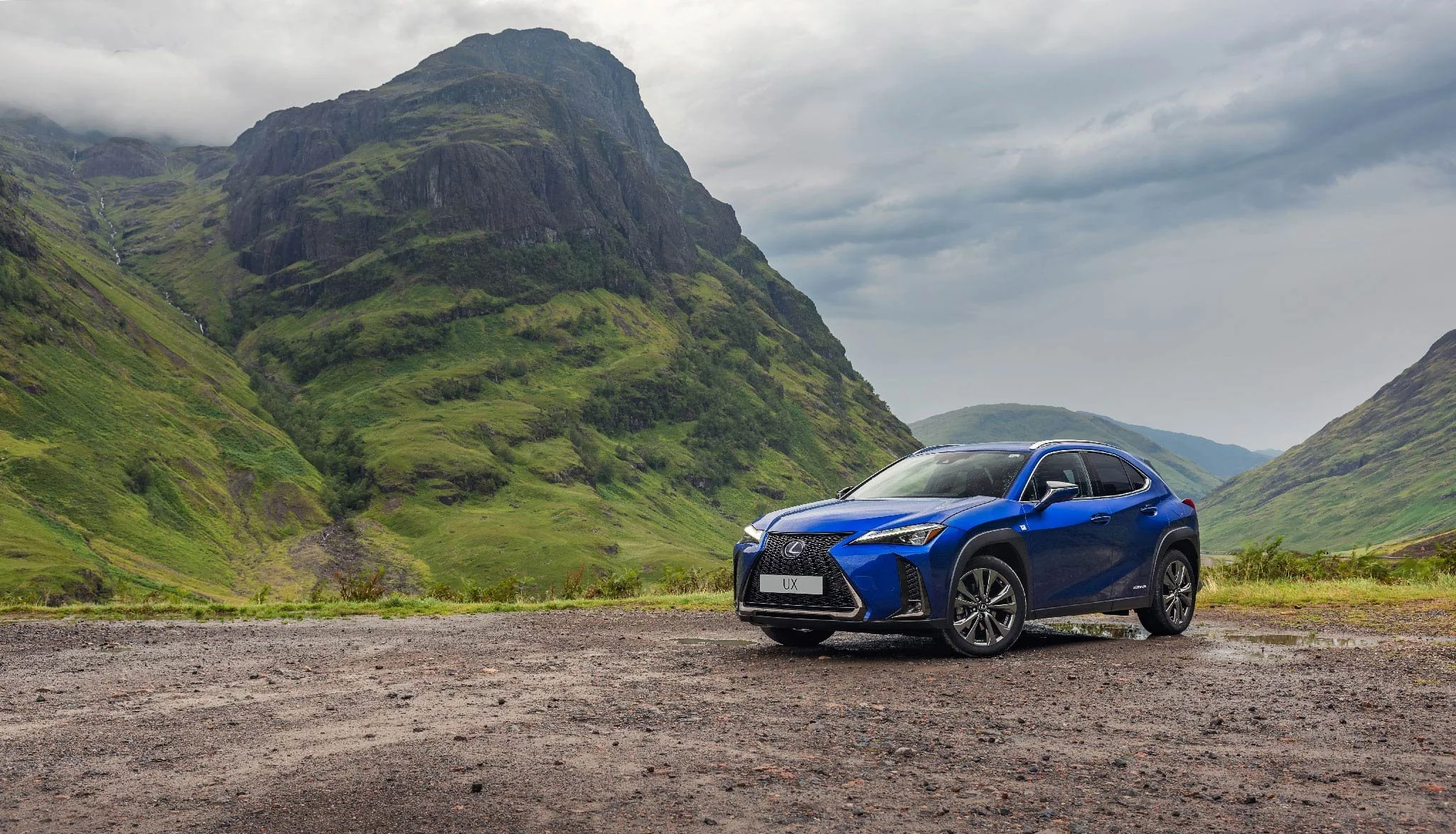 Lexus UX in Scottish Highlands – London Luxury Car Photographer