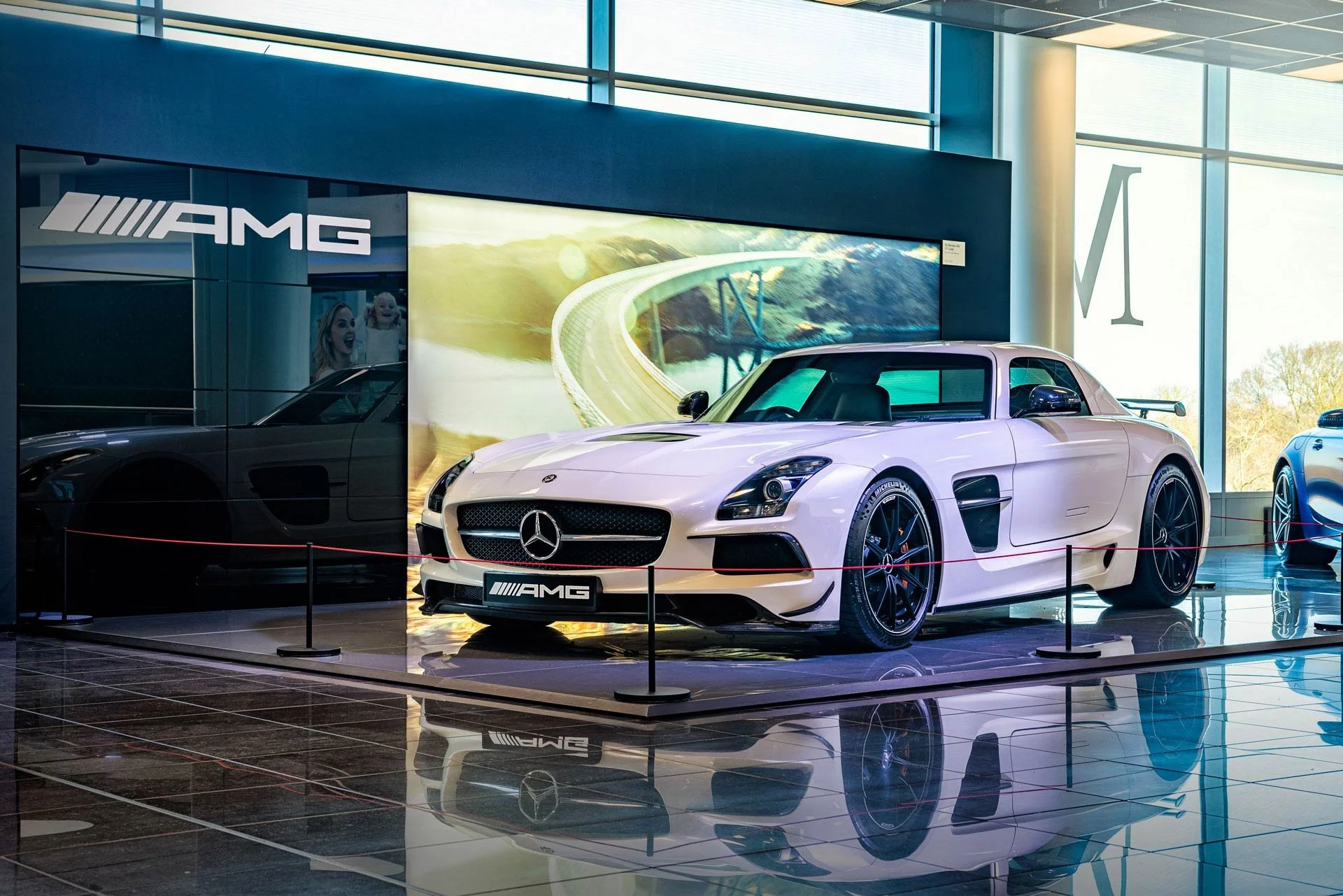 Mercedes-AMG SLS in Showroom | London AMG Photographer