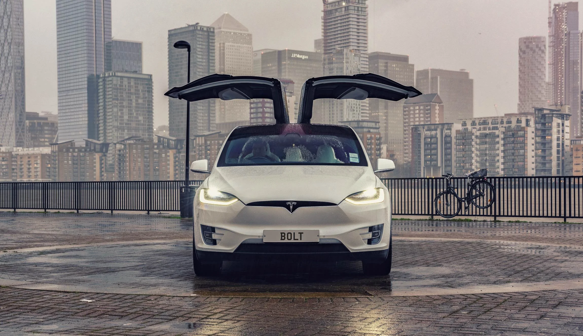 Tesla Model X in London Rain | London Automotive Photographer