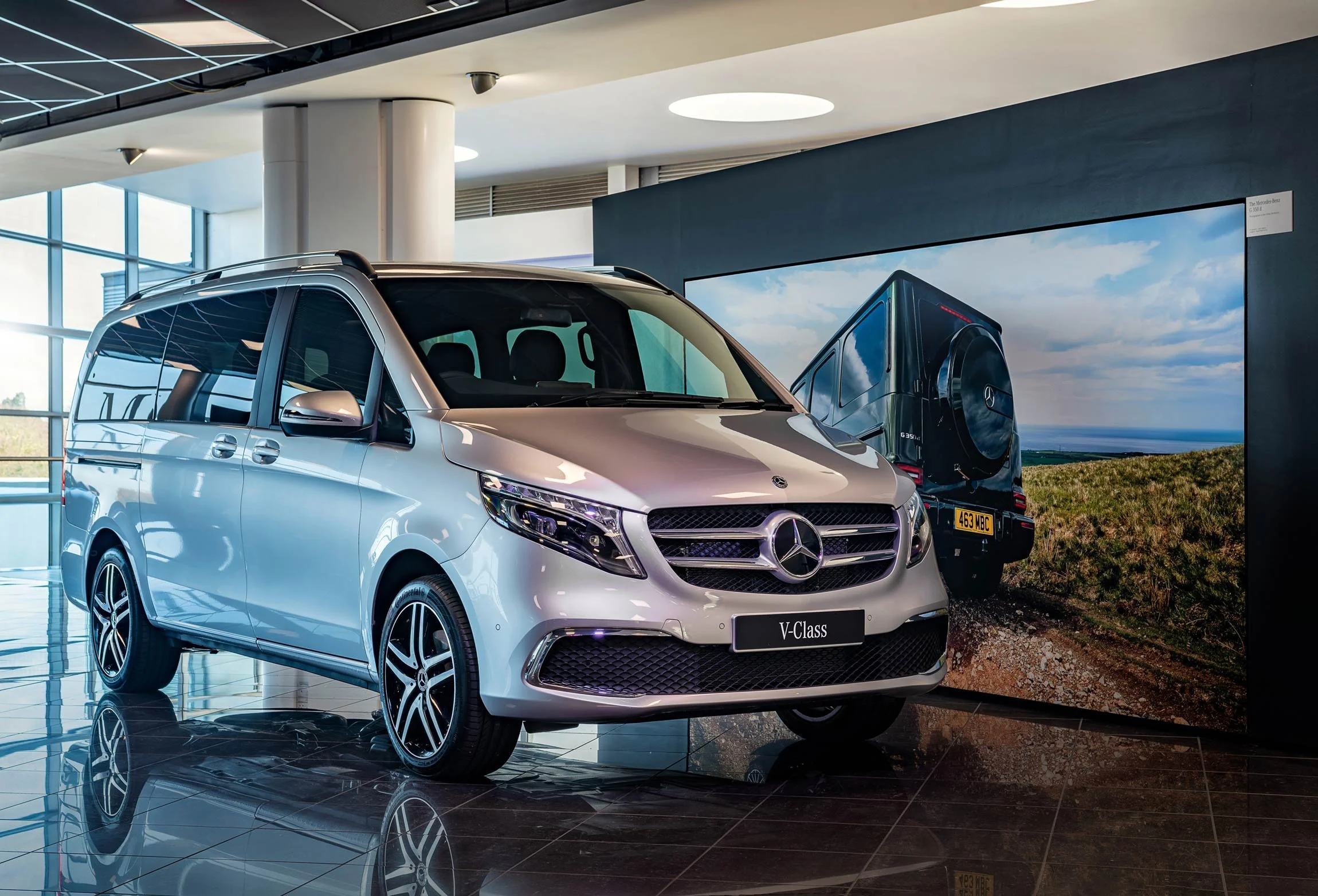 Mercedes V-Class Showroom Display – London Car Dealership Photographer