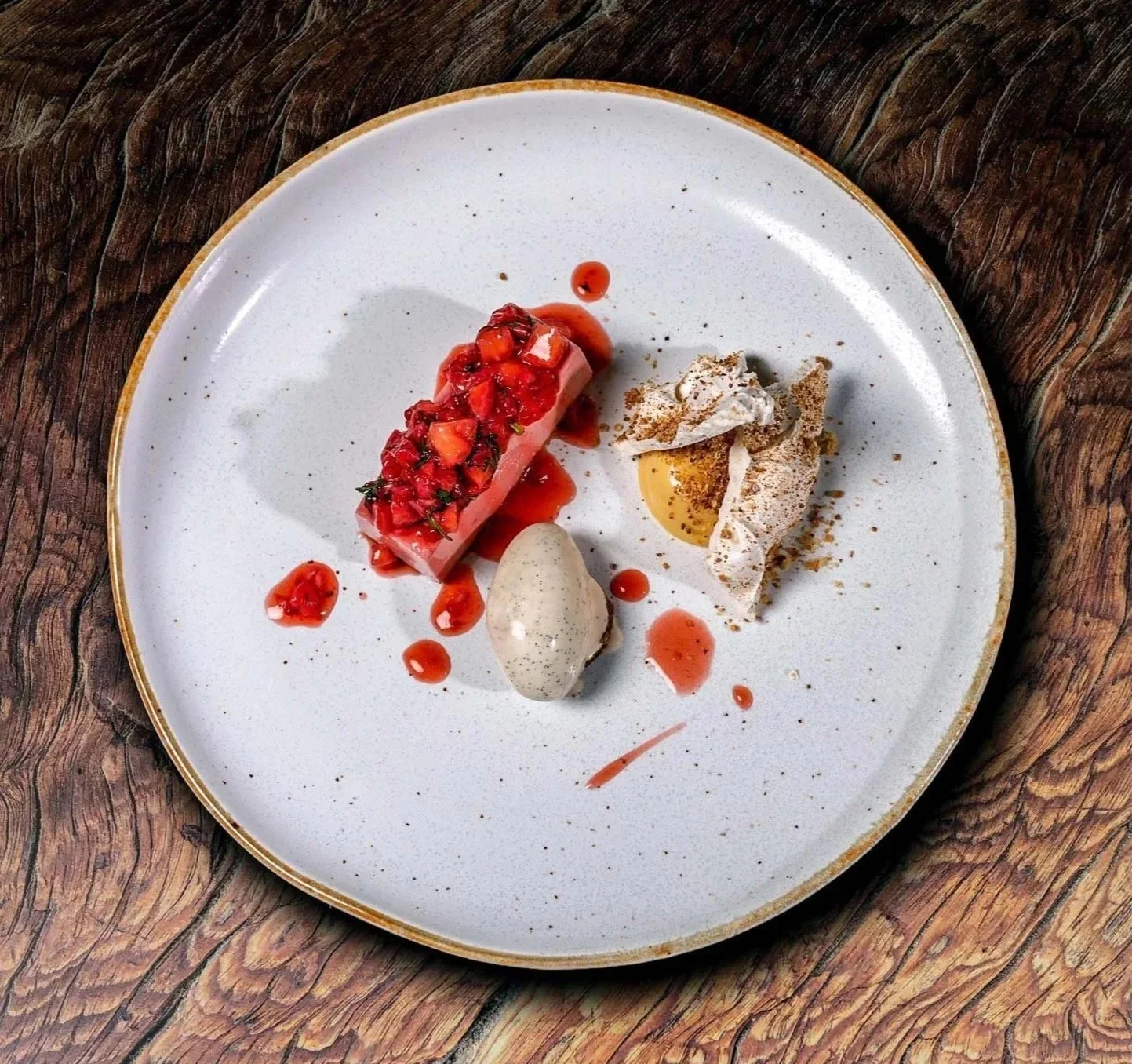 Luke Butcher Chef Portrait with Glazed Meat Dish – London Event Photographer