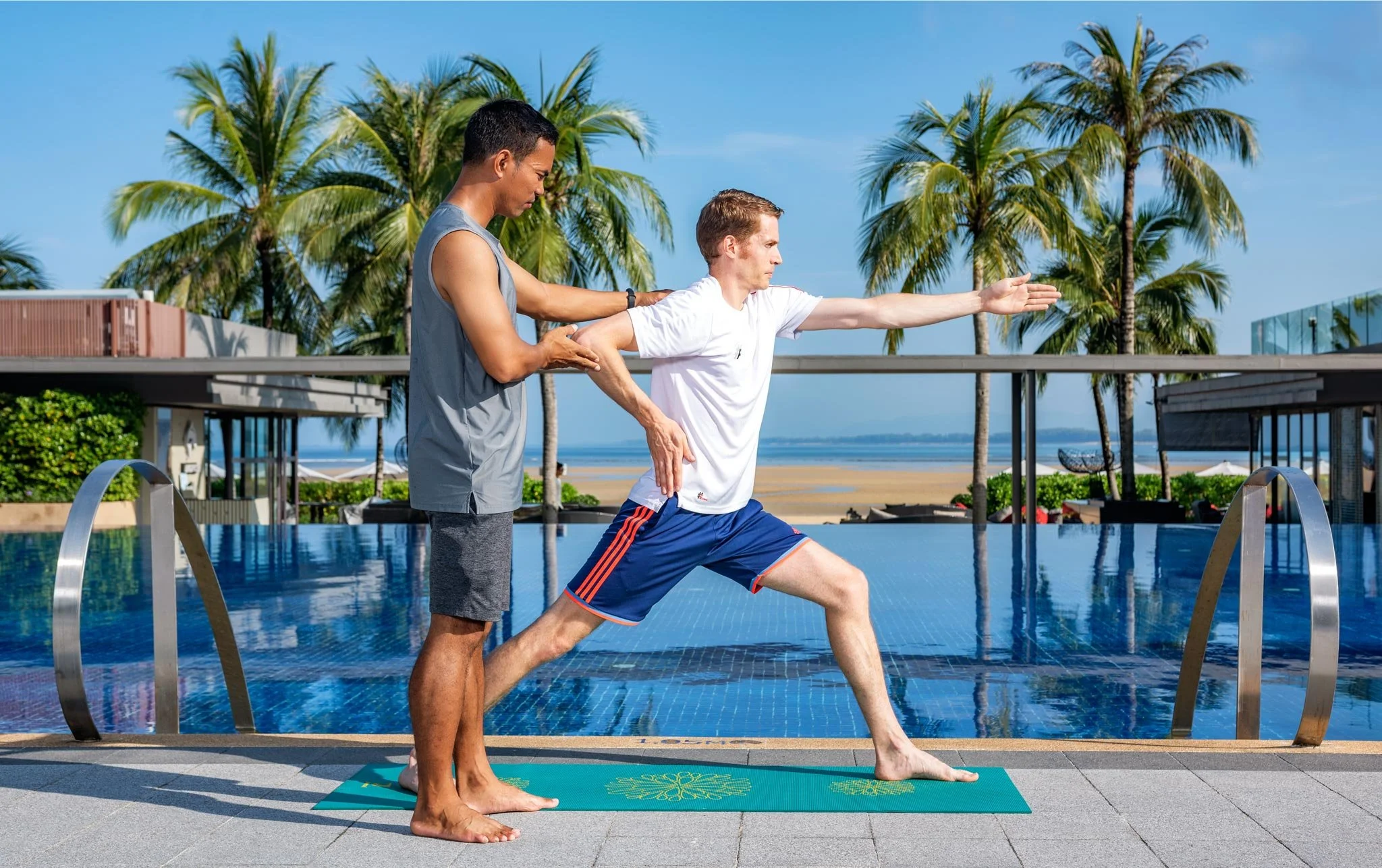 Outdoor Yoga Session with Thai Coach at Luxury Hotel – Thailand
